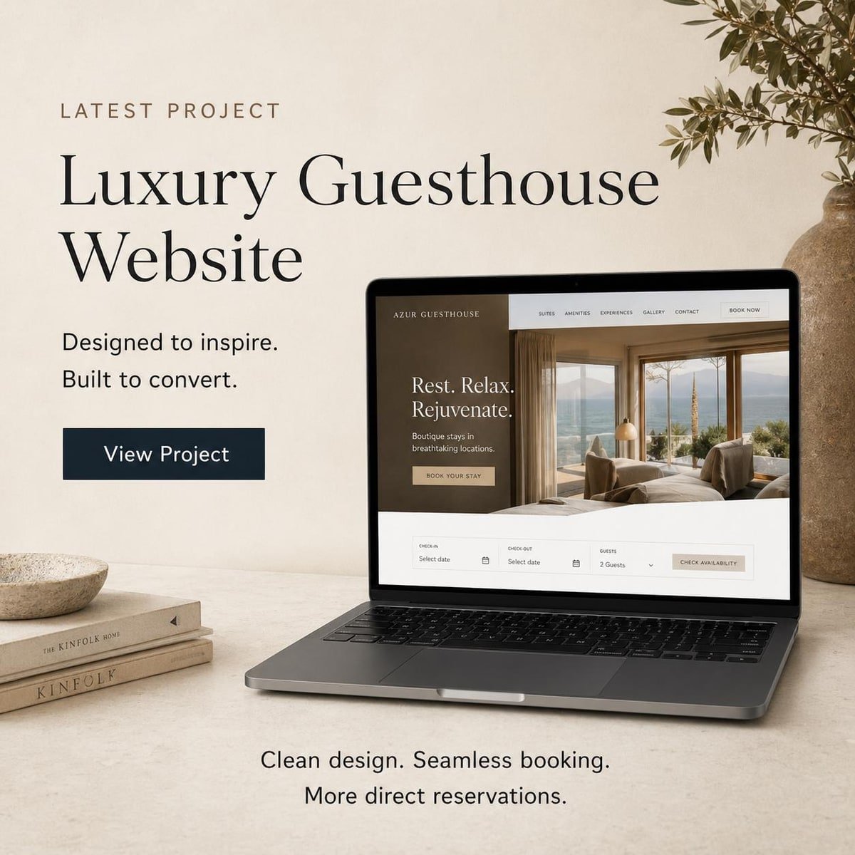 Luxury Guesthouse Website preview