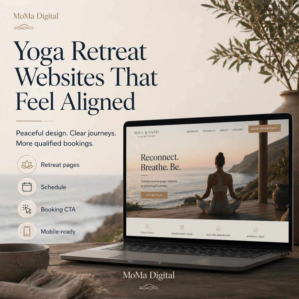 Yoga Retreat Website preview